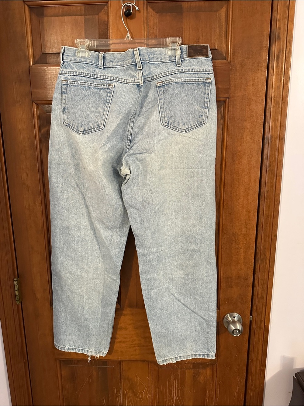 Vintage LL Bean Double L Relaxed Fit Jeans 36x30 Distressed Worn Faded 90s Denim - Picture 10 of 10